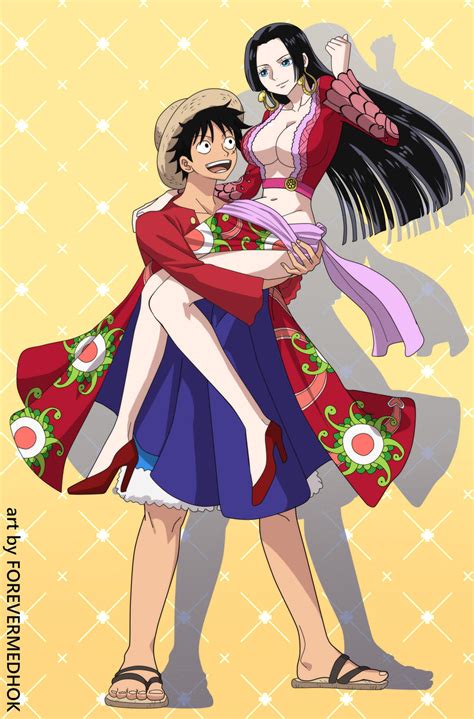 does luffy like boa|who will be luffy's wife.